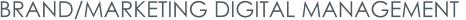 BRAND/MARKETING DIGITAL MANAGEMENT